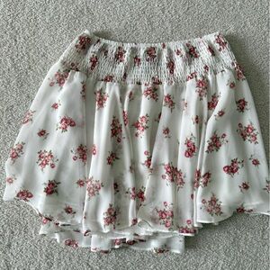 Floral skirt with Elastic Hem